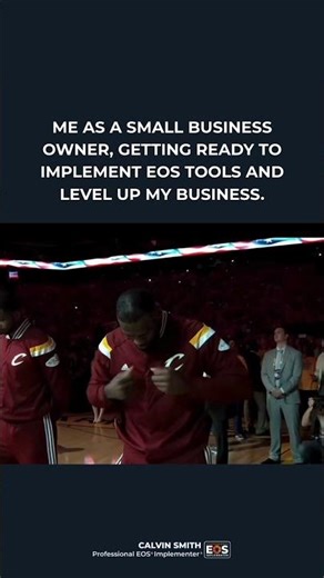 Me as a small business owner, getting ready to implement EOS tools and level up my business