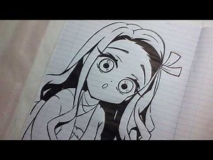 How to draw Nezuko || Drawing Nezuko from Demon Slayer || Easy Step-by-Step Tutorial