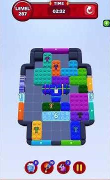 Color Block Jam Level 287 Solution Walkthrough#colorblockjam #gaming #games #colorblockjamgame #game