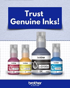 404 reactions · 23 shares | Print with rich color and lasting quality! ✨ Genuine Inks are specially made to deliver crisp text and rich colors—without smudges, fading, or messy refills. Reliable prints, from the first page to the last with Brother at your side.  Find the right ink for your printer:https://www.brother.com.ph/en/support/retailer-locations #Brother #BrotherPH #BrotherAtYourSide #BrotherGenuineInks | Brother Philippines | Facebook