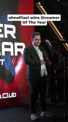 ohnePixel wins Streamer Of The Year 😳