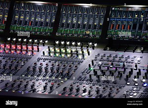 Television Studio Production Control Room Stock Photo - Alamy