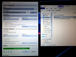 Rufus to Install Windows 10 (EFI) on cMacPro Opencore with BootPicker