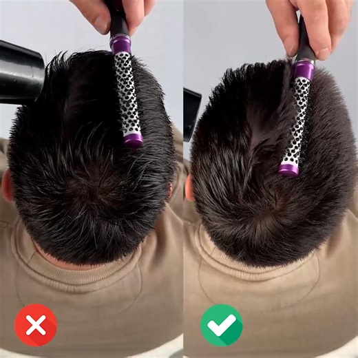 1.4M views · 744 reactions | The right way to dry and comb your hair ‍♂️ | Magic Hands Creations | Facebook