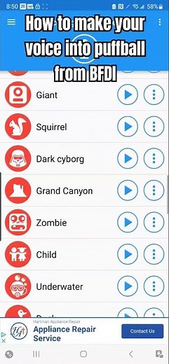 how to make your voice intro puffball from @BFDI #bfdi #tpot #shorts