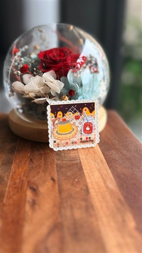 咩咩手帳 | 紙卡拼貼008｜餅乾郵票風 蘋果布丁甜點｜MT紙膠帶 × CanDo膠帶 紙ものコラージュ008｜クッキー切手風 りんごプリンデザート｜MTマスキングテープ × CanDoテープ Paper collage 008 | Cookie stamp style apple... | Instagram