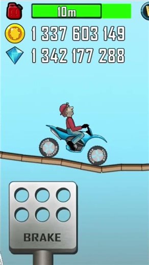 Bike 🏍 In Hill Climb Gameplay #hillclimbracing #shorts #new #gaming #hillclimbracing #bike