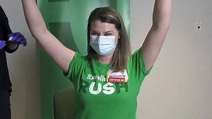 22K views · 289 reactions | Thousands of Rush health care workers have received the COVID-19 vaccine since it became available earlier this month. Here's a look at some of the memorable moments from the historic rollout. | Rush University System for Health | Facebook