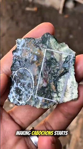 Steps to Make a Cabochon from a Slab #cabochon #gemstonejewelry #agate #crystals #gemstone #jasper