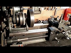 Antique Lathe Runs Again