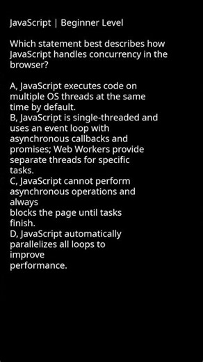 JavaScript Concurrency Explained - Boosting Browser Performance #codeoptimization #frontenddevelopme