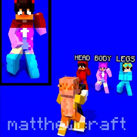BTS CATCH CATCH DANCE | CASH CREW | HEAD BODY LEGS #matthewcraft #cashminecraft #minecraft #shorts