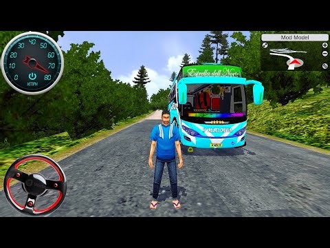 BUSSID Character Mode 🚍 | Realistic Bus Driving on Forest Road Android Gameplay