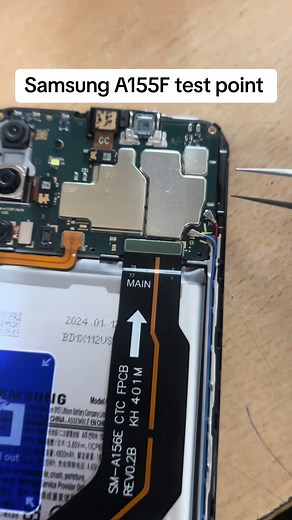 Samsung A155F test point #zebroon #zebroonclass #zebroontech