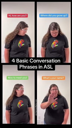 ♶ 4 ASL Convo Phrases for Beginners | Easy-to-Memorize ASL