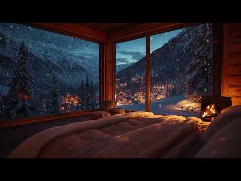 Soft Snow Falling | Calm Winter Atmosphere for Relaxation Natural Winter Ambience