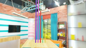 blender python脚本实现3d动态数据可视化。