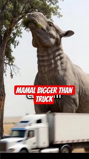 Paraceratherium: The Biggest Mammal EVER?! 🤯 Bigger Than a Truck #Shorts