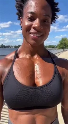 #muscle #sexy #pecs #flex #girl