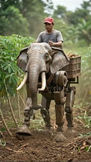 Elephant Robot Harvests Crops | Ultra‑Realistic Farming Technology