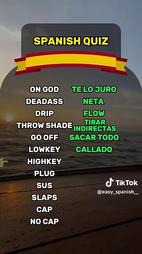 Slang in Spanish 🇪🇸 #spanishquiz #learnspanish #easyspanish #spanish