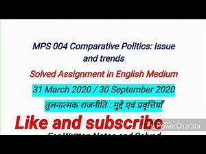 MPS 004 Solved Assignment in English 2020 | MPS 04 Solved Assignment 2019 - 2020 | MPS 004 | Ignou