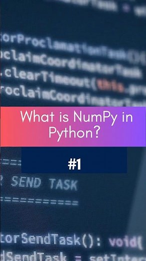 Python for Data Science Short : 1 What is NumPy in Python? | NumPy Explained Simply
