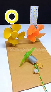 Double Windmill Generator #dcmotor #diyproject #tech #dcmotorproject #generator #shorts #reels #freeenergy | Mr Bangladeshi builder's