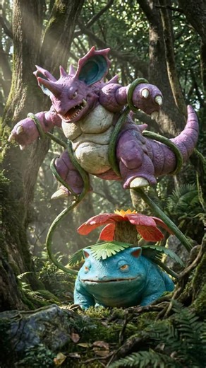 AnimeKIFusion on Instagram: "Pokémon IRL Part 82: When Innocence Was Crushed… 🌿⚡ Venusaur’s Revenge Three newborn Bulbasaur… taking their first breath. But the wild does not forgive weakness. When a Nidoking returned and innocence was crushed, pain became power. From grief rose a guardian. Fully charged… Venusaur unleashed a devastating Solar Beam. 🌿 In the wild, protection must be earned. This video was made with @klingai_official https://klingaiaffiliate.pxf.io/nX7Abo #PokemonIRL #Venusaur #