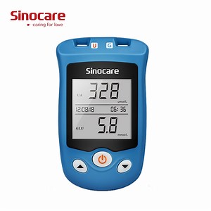 [Hot Item] Sinocare Safe Aq Ug Cheap Uric Acid Blood Glucose Meter Kit Uric Acid Monitor Uric Acid Monitoring System