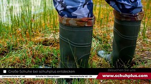 Herren Gummistiefel Übergröße, ☔ die bei Schuhplus - Schuhe in Übergrößen erhältlich sind, stammen von bekannten Marken wie zum Craftland oder Bockstiegel. 💯 Mit robusten Sohlen, fachkundig verarbeiteten Schäften und weiteren Features 👍 sind die Galoschen optimal für den Einsatz im Freien geeignet. ✔️ https://www.schuhplus.com/herrenschuhe/gummistiefel | Schuhplus - Schuhe in Übergrößen