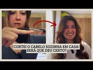 COMO CORTAR O CABELO SOZINHA EM CASA | Passo a passo fácil e sem erro!