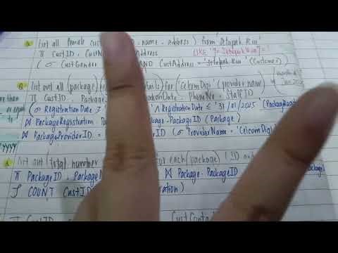 BMCS3183 ADVANCE DATABASE MANAGEMENT QUESTION 3 Relational Algebra