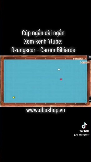 Bộ số 3 băng: Cúp NGẮN - DÀI - NGẮN - Corta - Larga - Corta Method - 3 Cushion System Billiard 당구