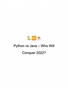 Difference b/w java and Python - SlideServe