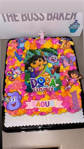 Dora Cupcake Cake Creation