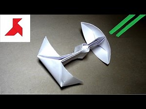 How to make a Star Wars Imperial TIE Fighter from A4 paper