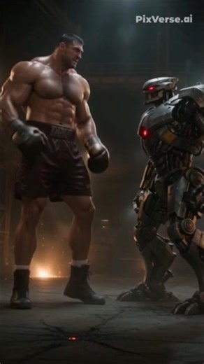 “Giant Boxer vs Combat Robot – Human Strength vs Machine Power (Epic Fight)”