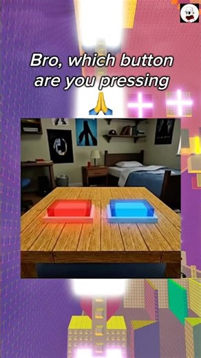 Which button would YOU choose?...🤔 #relatable #roblox #shorts