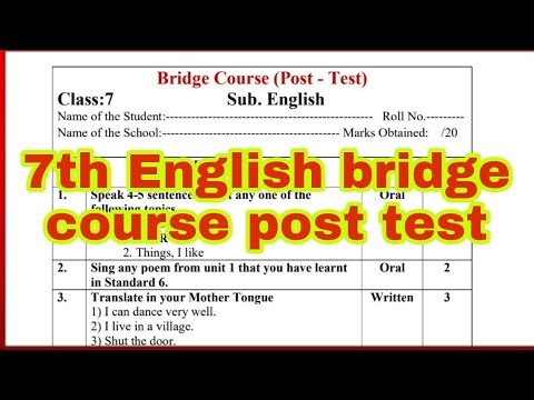 7th English bridge course Post test||‪@tashasvisisters1571‬