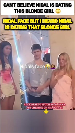 CAN'T BELIEVE Nidal Wonder is dating this blonde girl?😳#love #shorts #trending #viral #funny #dance