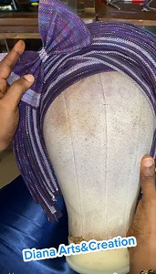 Infinity pleats auto gele with a bow tie ( full tutorial video) #viralreels #viralvideo #autogele #autogeletutorial #geleartist #makeupartist #makeup #makeuptutorial #BeautyTips #TopFans | Diana Arts&Creation