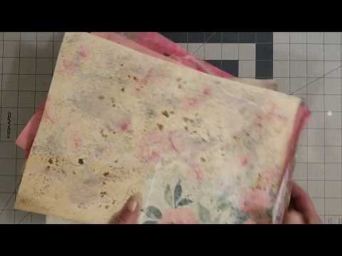 Making Faux handmade paper Tutorial