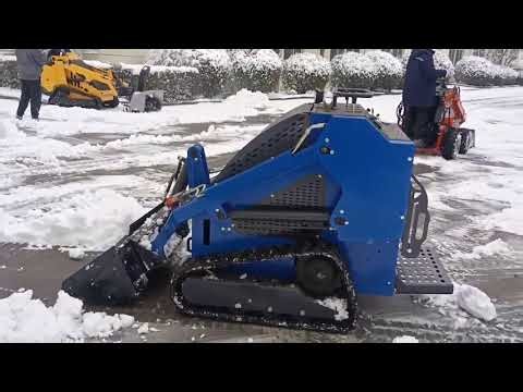 Remote-controlled sliding front loader