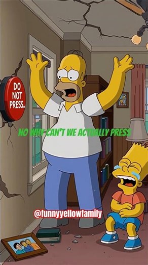Homer Pressed the Wrong Button 😬💥 #thesimpsons #simpsons #funny #prank