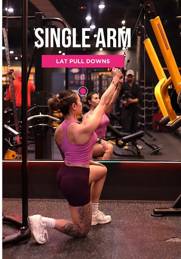 Single Arm Lat Pulldown Cable Workout Tutorial