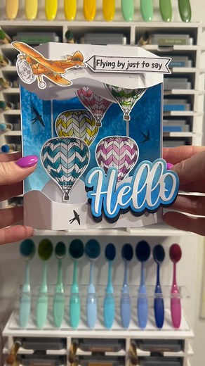 1.4K views · 719 reactions | A colourful 6 x 6 Tiered Hexagon Pop-Up Card using some of stamps from @creativestampingmagazine You can find my full tutorial over on my Mixed Up Craft YT channel. #Popupcards #cardmaking #tieredhexagoncard #craftstash #madetosurprise #creativestampingmagazine #papercraft #hexagonpopupcard | Mixed Up Craft | Facebook