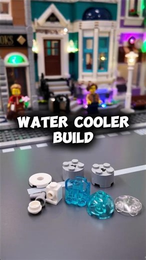 How To Build A Simple LEGO Water Cooler! #lego #shorts #tutorial