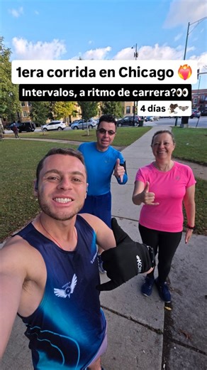 FafiRunner 🏃🏼‍♂️ on Instagram: "A 4 días de la Chicago Marathon ya empezamos a activar las piernas en Chicagoo 🦇 Tuvimos nuestro último entrenamiento de intervalos, de 3 series de 1600 y 3 de 400, será que ese va a ser nuestro ritmo de carrera? 👀 La verdad es que no se porque nuestros entrenadores del @orjuelateam todavía no nos han compartido el plan de carrera 😅 Cada vez más cerca de lo que será la maratón y el fin de semana que será mágico por muchos motivos, muy feliz y emocionadoo! Vam