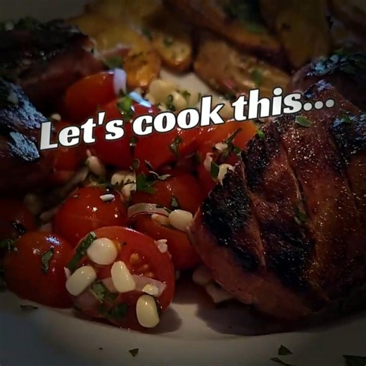 Spiced Pork Tenderloin, Bravas Potatoes, Summer Relish